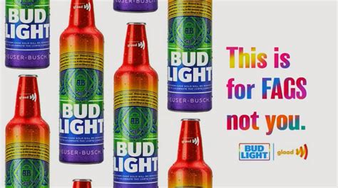 Inset, <strong>Bud Light</strong> bottles. . Bud light faggot